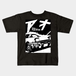 JDM AE86 Japanese Drift Racer Drifting Car Anime Manga Eurobeat Intensifies Aesthetic Kids T-Shirt